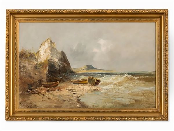 Seascape Oil Painting by Emile Godchaux