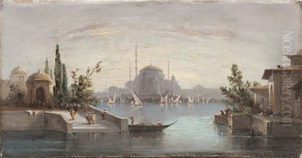 Constantinople Oil Painting by Emile Godchaux