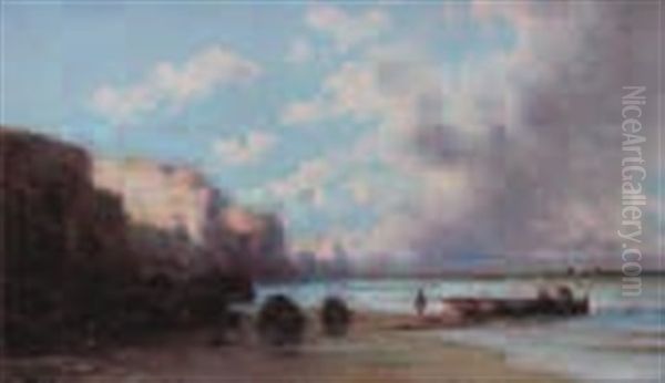 Bord De Mer Oil Painting by Emile Godchaux