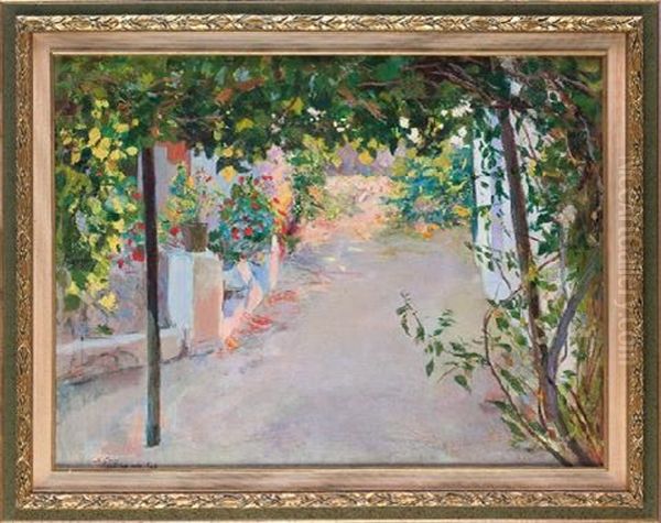 Jardin De San Fernando Oil Painting by Federico Godoy y Castro