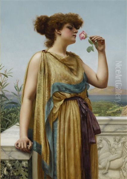 The Fragrant Rose Oil Painting by John William Godward