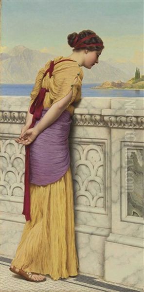 Who Can They Be Oil Painting by John William Godward