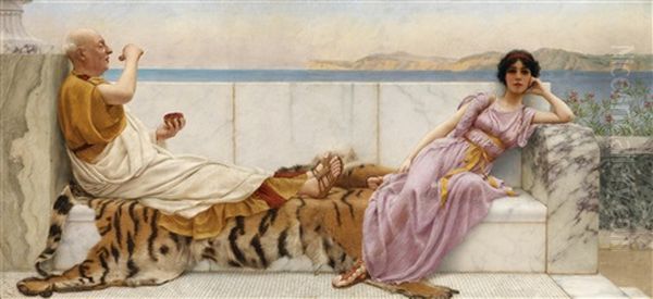 Eighty And Eighteen Oil Painting by John William Godward