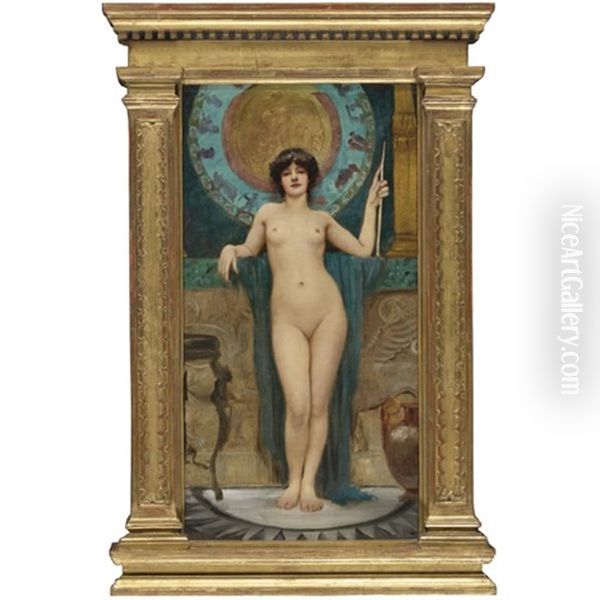 Campaspe (study) Oil Painting by John William Godward