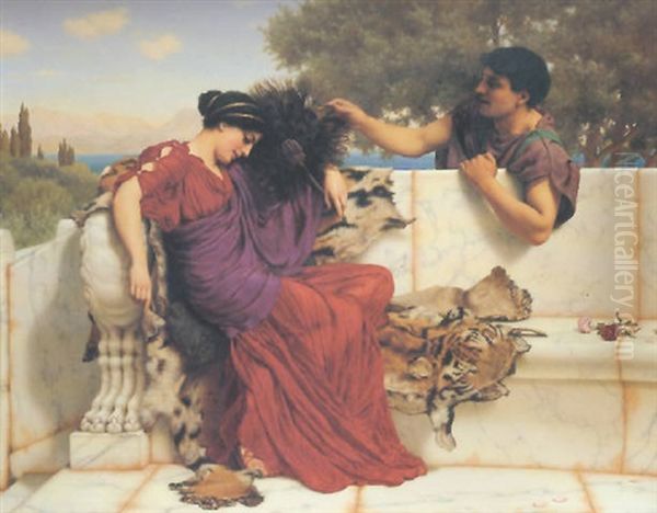 The Old, Old Story Oil Painting by John William Godward