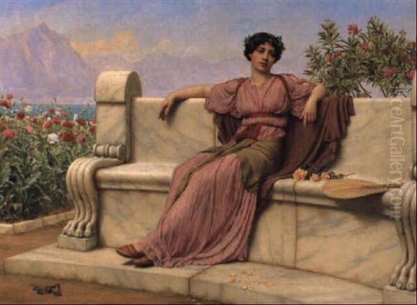 Tranquility Oil Painting by John William Godward