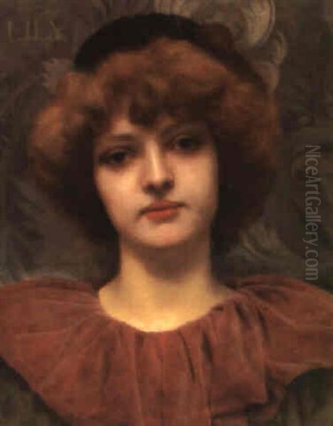 Portrait Of Lily Pettigrew by John William Godward