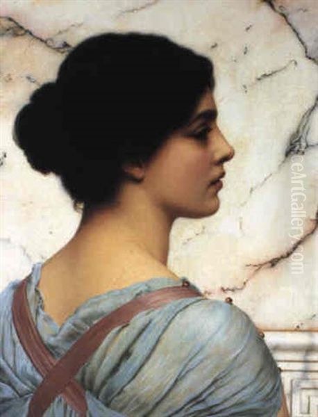 Bellezza Pompeiana Oil Painting by John William Godward