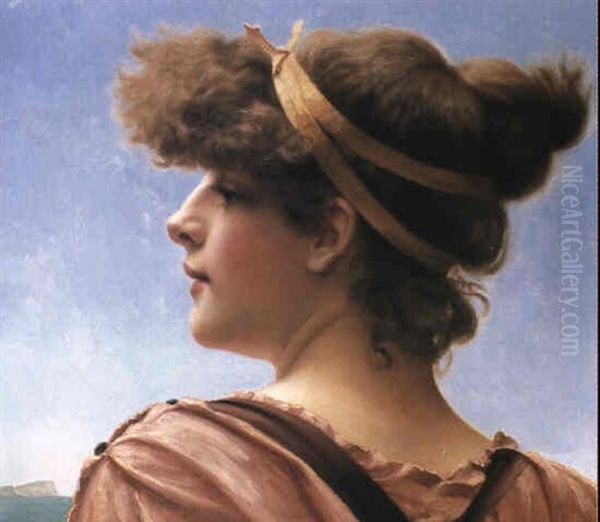 Wistful Oil Painting by John William Godward