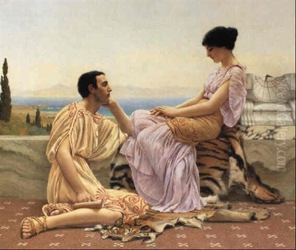 His Beloved Oil Painting by John William Godward