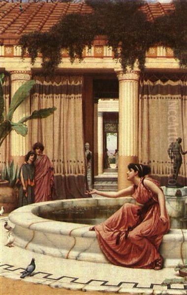 Innocent Amusement Oil Painting by John William Godward