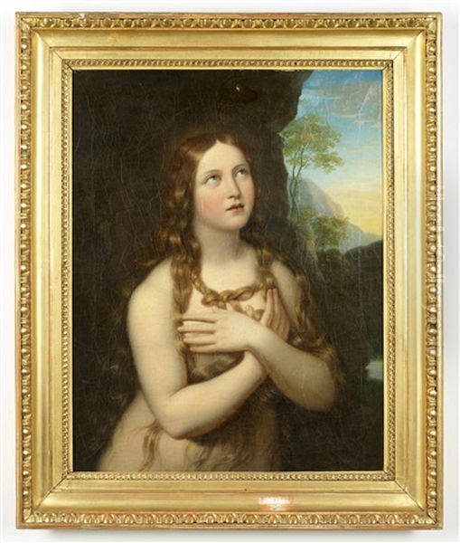 Maria Magdalena Oil Painting by Carl Peter Goebel