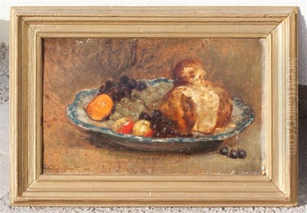 Nature Morte Aux Fruits Oil Painting by Norbert Goeneutte