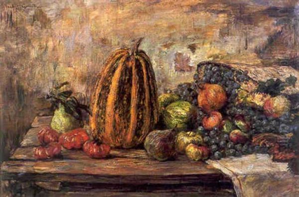 Nature Morte Au Cellier Oil Painting by Norbert Goeneutte