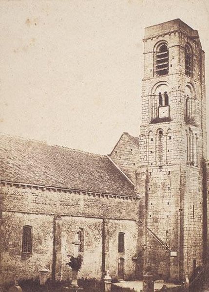 Eglise De Lion-sur-mer, Calvados, Vers 1850 Oil Painting by Edmond Bacot