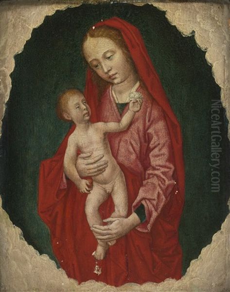 Virgin And Child Oil Painting by Hugo Van Der Goes