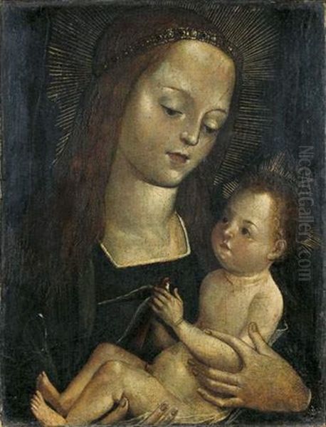 Vierge A L'enfant Oil Painting by Hugo Van Der Goes