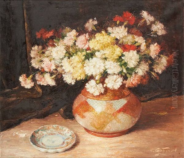 Vase Fleuri by Aristide Goffinon