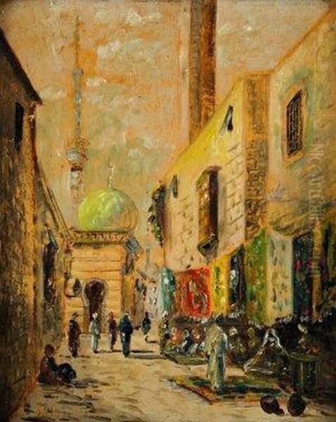 Orientalne Mesto Ii. Oil Painting by Bacskay Bela