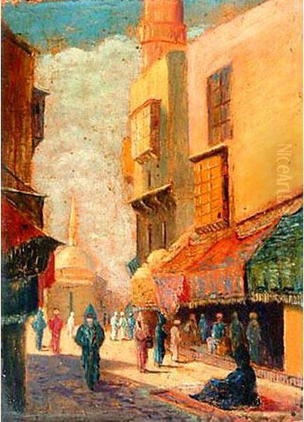 Citta Orientale Oil Painting by Bacskay Bela