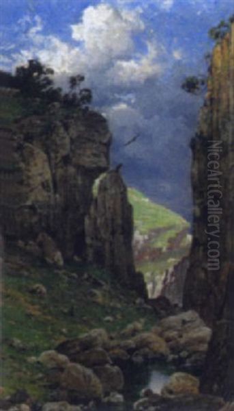 Eifellandschaft Oil Painting by Heinrich Gogarten