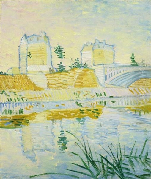 Pont De Clichy Oil Painting by Vincent Van Gogh