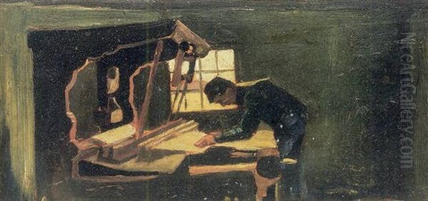 Weaver, Arranging Threads Oil Painting by Vincent Van Gogh