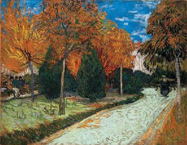 Le Jardin D'automne (le Jardin Public) Oil Painting by Vincent Van Gogh