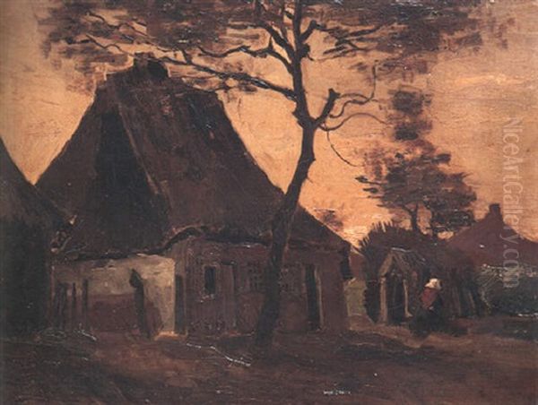 Boerenhuis Oil Painting by Vincent Van Gogh