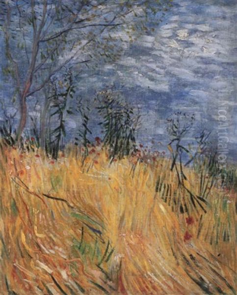 Edge Of A Wheatfield Oil Painting by Vincent Van Gogh