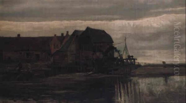 Watermill At Gennep Oil Painting by Vincent Van Gogh