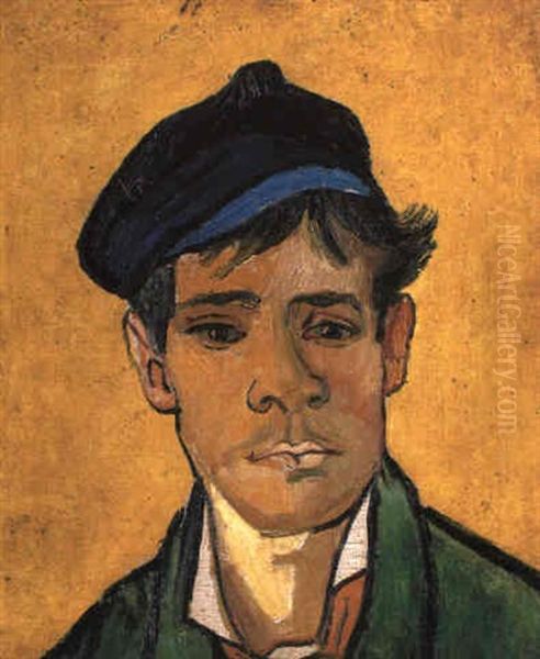 Jeune Homme A La Casquette Oil Painting by Vincent Van Gogh