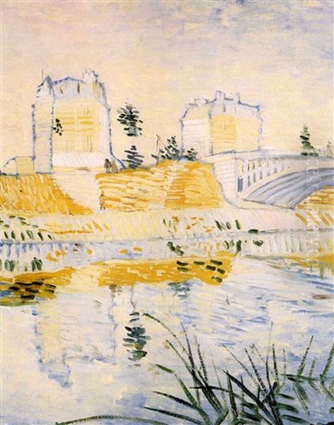 Pont De Clichy Oil Painting by Vincent Van Gogh