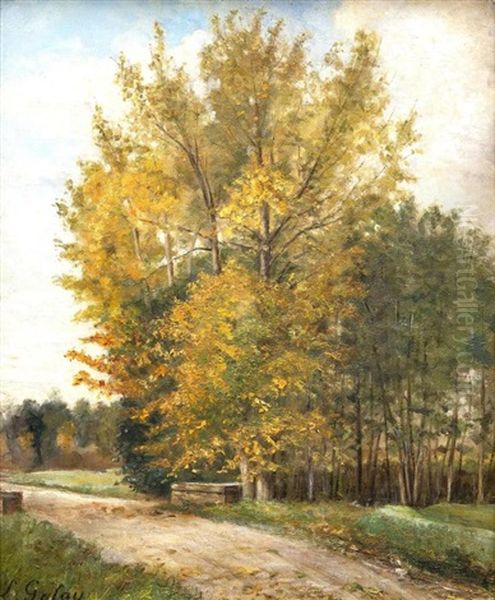 Chemin A La Fontaine A L'oree D'un Bois Oil Painting by Leopold Golay