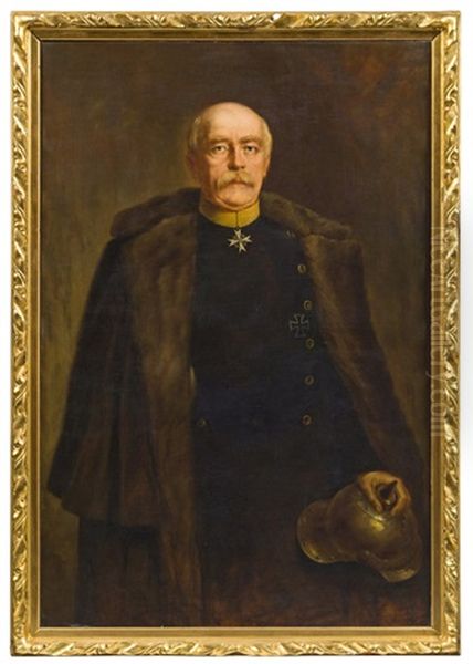 Otto Prince Of Bismarck Oil Painting by Gustav Adolf Goldberg