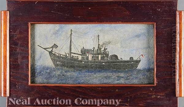 Ship Oil Painting by William O. Golding