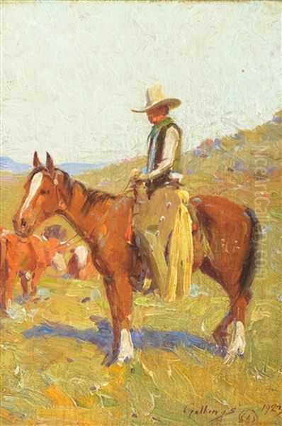 Day Herder Oil Painting by Elling William Gollings