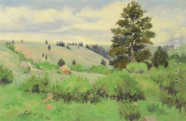 Wyoming Landscape Oil Painting by Elling William Gollings