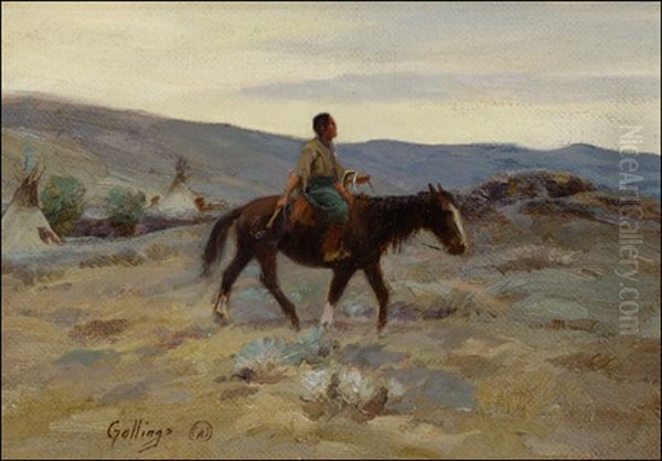 Morning Ride Oil Painting by Elling William Gollings