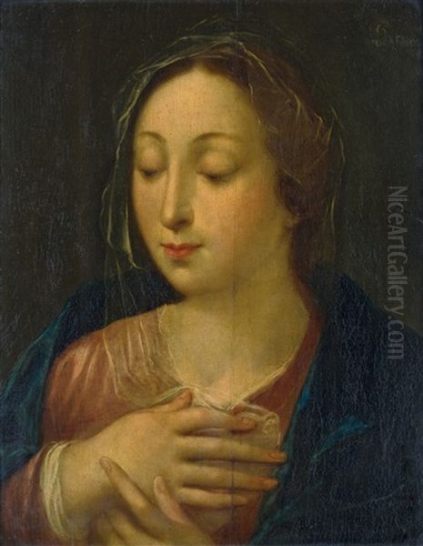 Die Madonna Im Gebet Oil Painting by Hendrik Goltzius