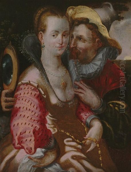 Allegorie Des Gesichtssinns Oil Painting by Hendrik Goltzius