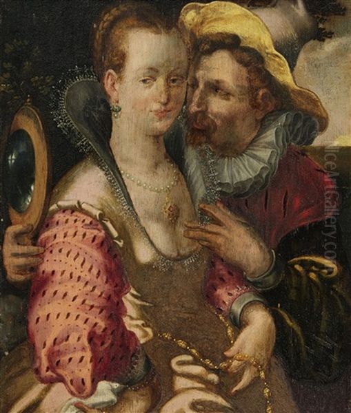 Allegory Of The Sense Of Sight Oil Painting by Hendrik Goltzius