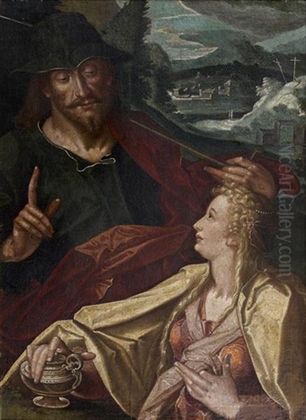 Le Christ Jardinier Oil Painting by Hendrik Goltzius