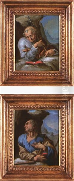 Saint Jude (+ Saint Matthieu; 2 Works) Oil Painting by Hendrik Goltzius