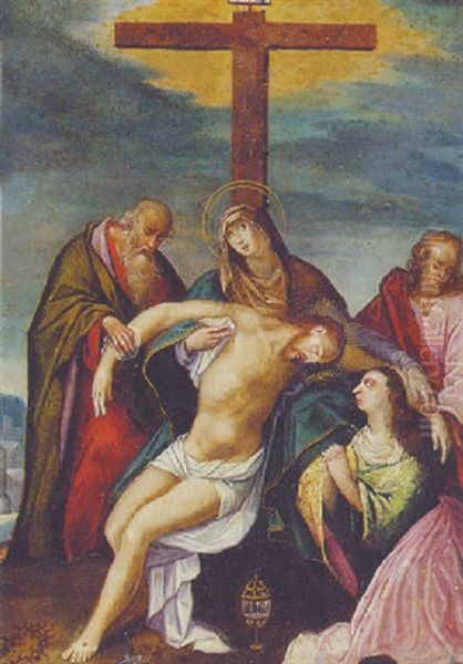 The Lamentation Oil Painting by Hendrik Goltzius