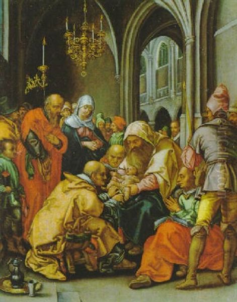 Die Beschneidung Christi Oil Painting by Hendrik Goltzius