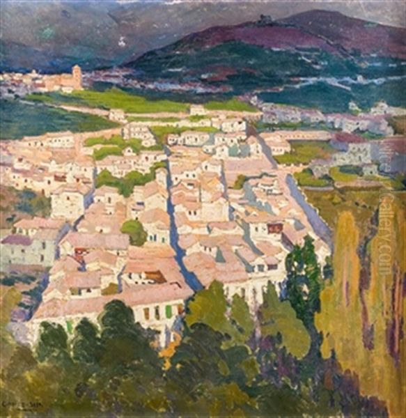 Paisaje De Granada Oil Painting by Eugenio Gomez Mir