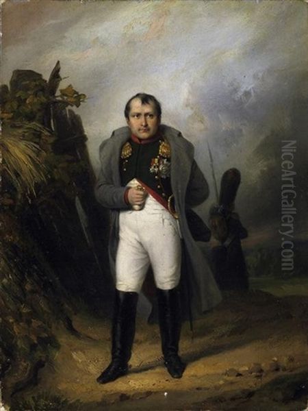 Portrat Des Napoleon Bonaparte Im Feld by Paul Gomien