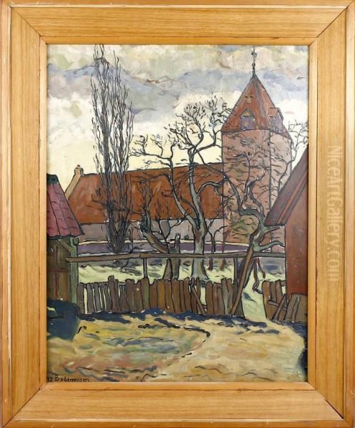 Kirche Dotlingen Oil Painting by Heinz Baden