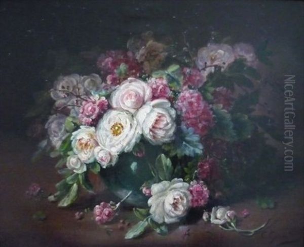 Jetee De Fleurs Oil Painting by Clement Gontier